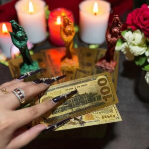GOLDEN TICKET + FIGURA DE LA DIOSA FORTUNA